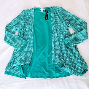 Susan Graver Reversible Liquid Knit Long Sleeve S